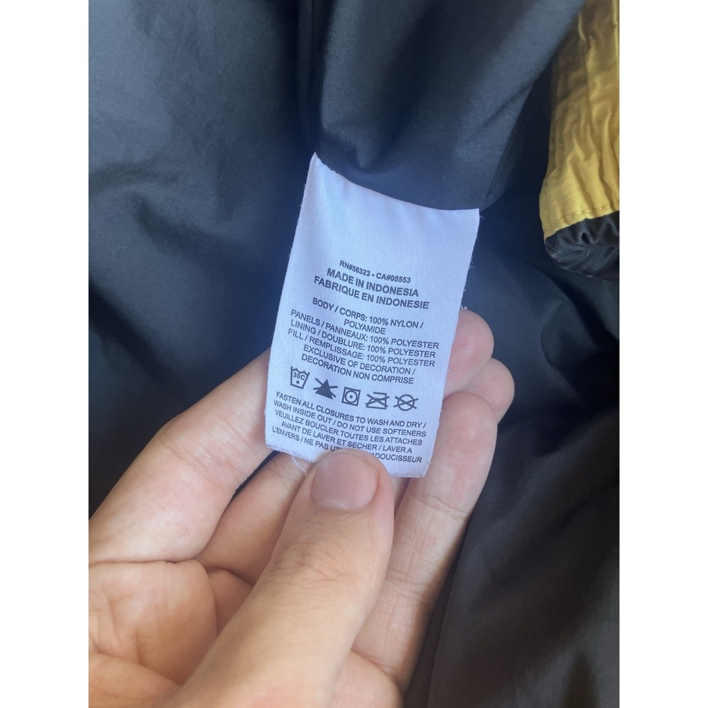 Jordan Essentials Full Zip Hooded Puffer Jacket Yellow Black DA9806-781 Men's XL - Picture 10 of 14